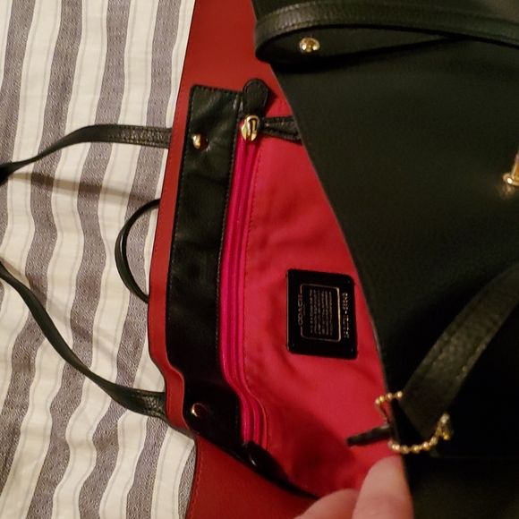 Black Coach Tote - Picture 5 of 12
